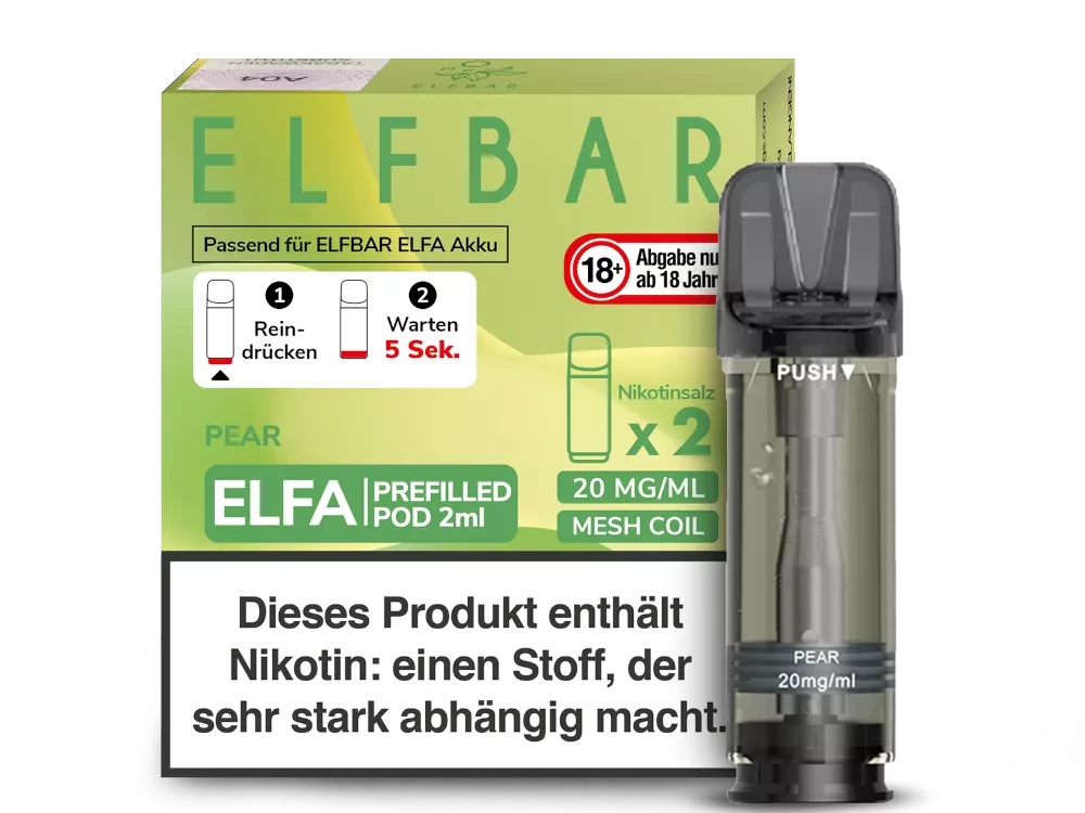 ELFBAR ELFA Pod 2er Pack 20mg/ml - verschiedene Sorten Elfbar